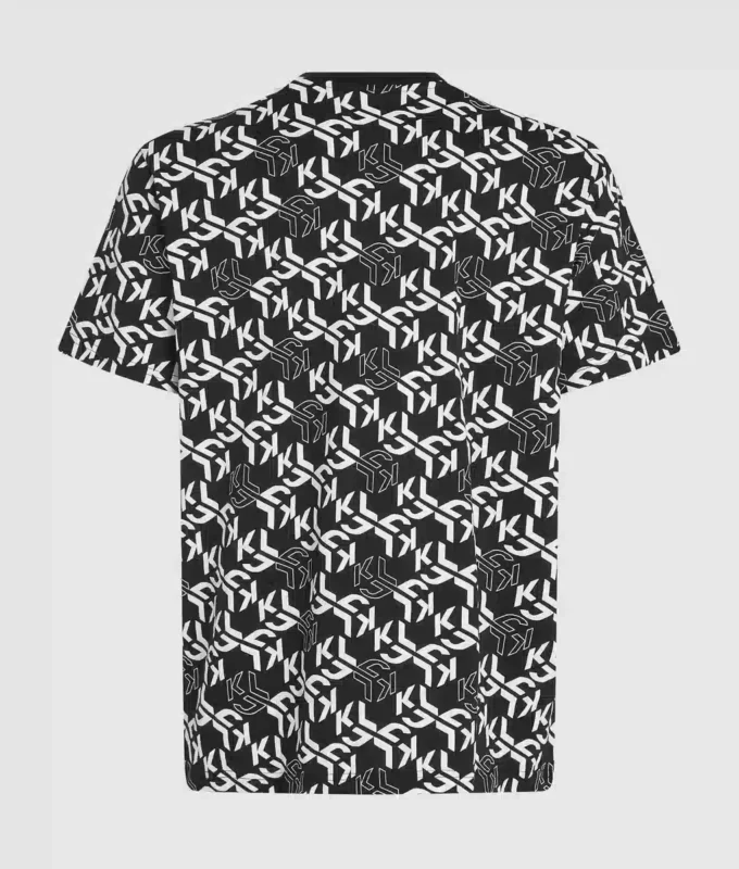 Camiseta con monograma integral Camiseta con monograma integral