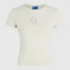 Camiseta con monograma y tachuelas Camiseta con monograma y tachuelas
