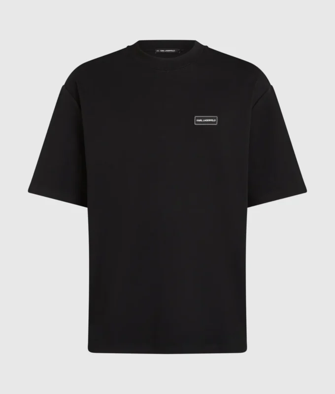 Camiseta con parche con logotipo Camiseta con parche con logotipo