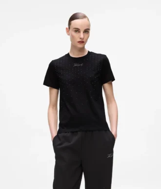Camiseta con pedrería