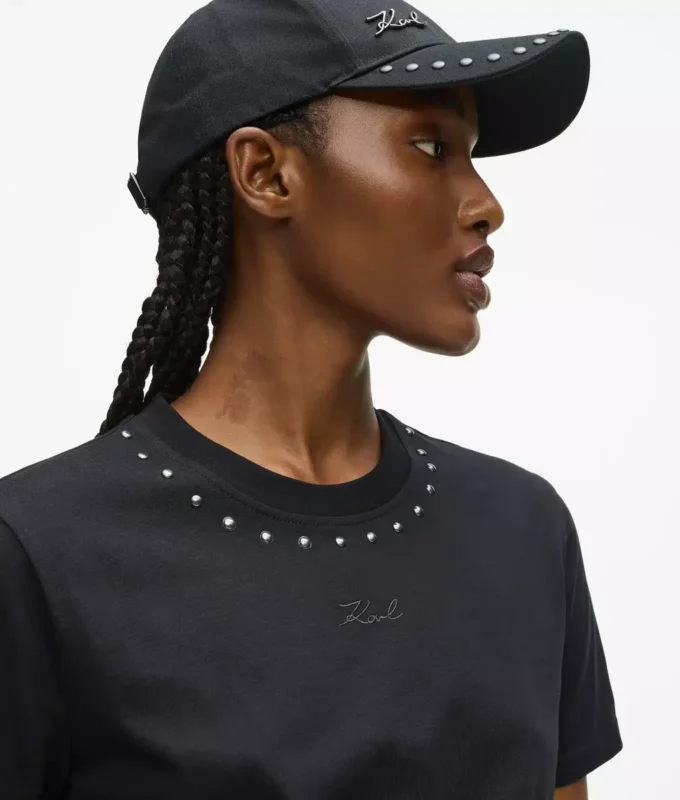 Camiseta con tachuelas Signature Camiseta con tachuelas Signature