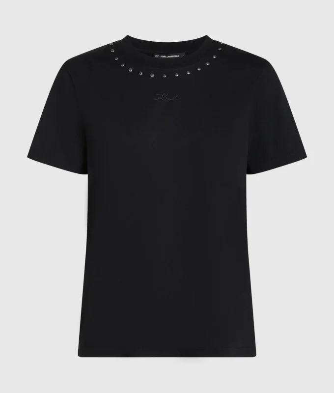 Camiseta con tachuelas Signature Camiseta con tachuelas Signature