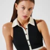 CAMISETA DE BIKINI MONOCROMÁTICA