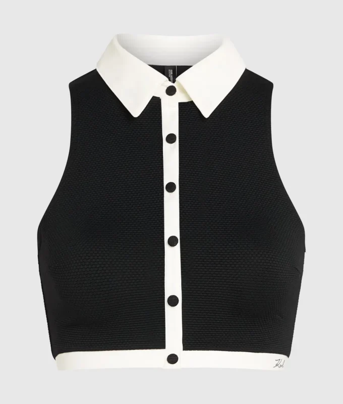 CAMISETA DE BIKINI MONOCROMÁTICA