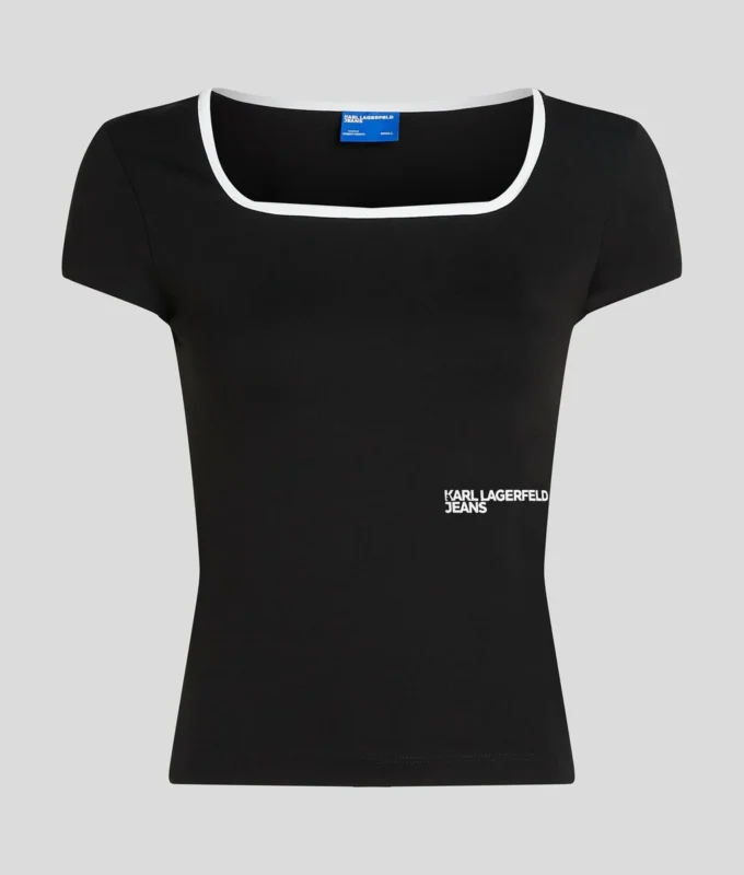 CAMISETA DE CUELLO CUADRADO CAMISETA DE CUELLO CUADRADO