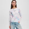 CAMISETA DE MALLA CON ESTAMPADO FLORAL CAMISETA DE MALLA CON ESTAMPADO FLORAL