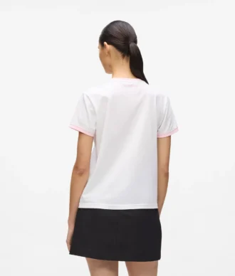 Camiseta exclusiva con logotipo de pedrería