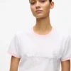 Camiseta exclusiva con logotipo de pedrería