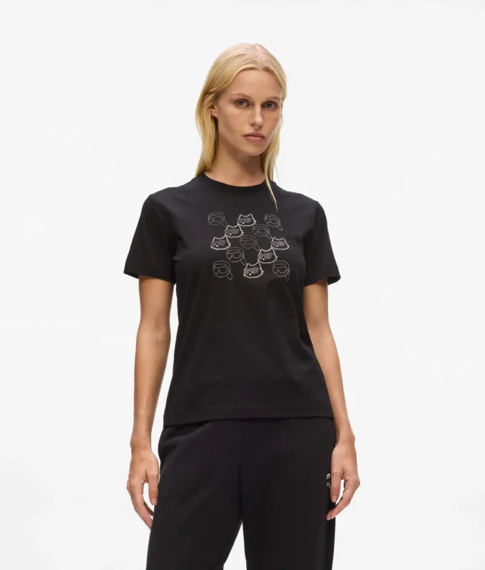 Camiseta Ikon con pedrería Camiseta Ikon con pedrería