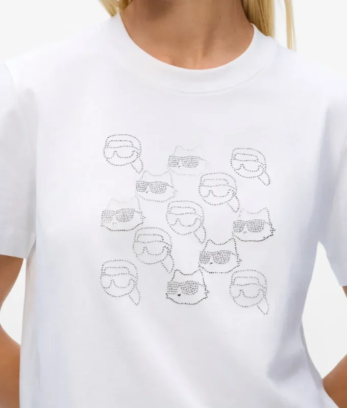 Camiseta Ikon con pedrería Camiseta Ikon con pedrería