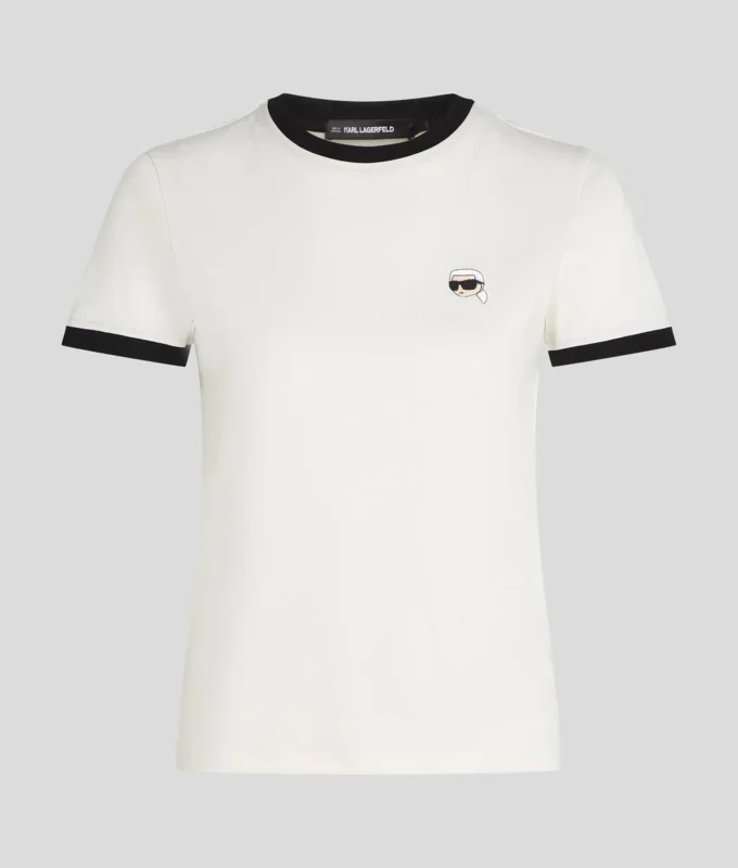 CAMISETA IKON CON RIBETE CONTRASTADO CAMISETA IKON CON RIBETE CONTRASTADO