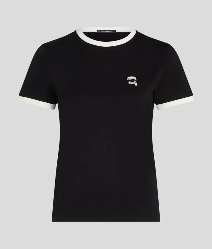 CAMISETA IKON CON RIBETE CONTRASTADO CAMISETA IKON CON RIBETE CONTRASTADO