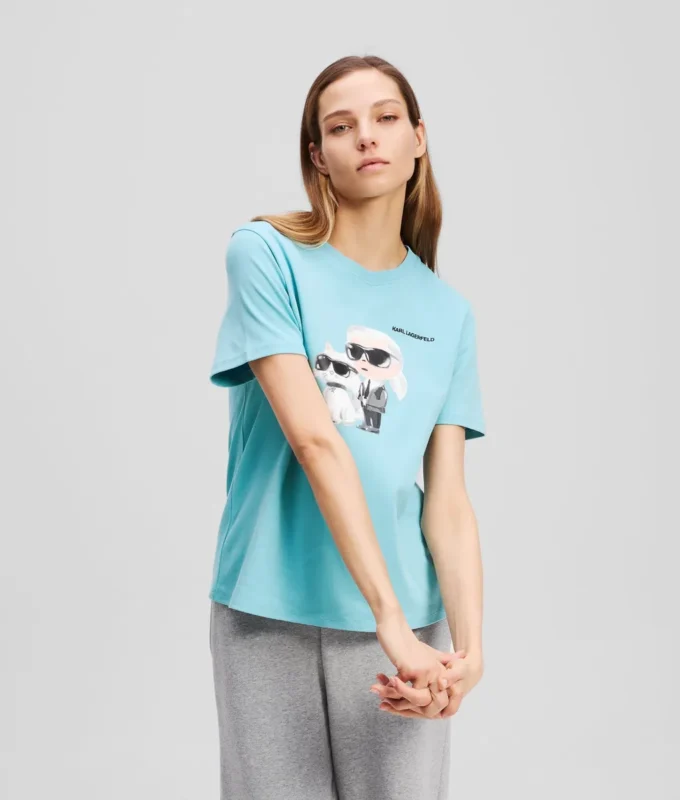 CAMISETA IKON KARL & CHOUPETTE AQUARELLE