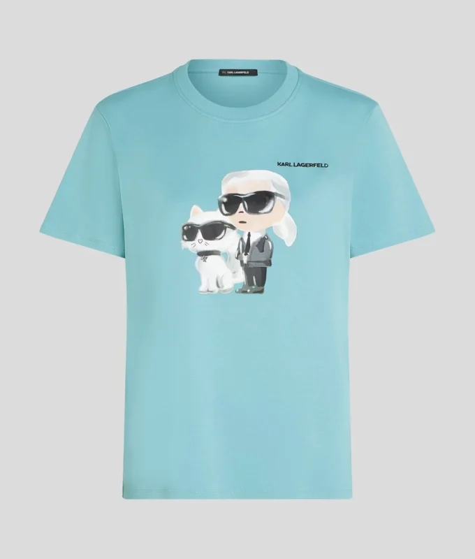 CAMISETA IKON KARL & CHOUPETTE AQUARELLE