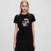 CAMISETA IKON KARL & CHOUPETTE CON STRASS CAMISETA IKON KARL & CHOUPETTE CON STRASS