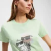 CAMISETA IKON KARL & CHOUPETTE CON STRASS CAMISETA IKON KARL & CHOUPETTE CON STRASS