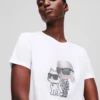 CAMISETA IKON KARL & CHOUPETTE CON STRASS CAMISETA IKON KARL & CHOUPETTE CON STRASS