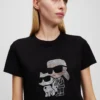 CAMISETA IKON KARL & CHOUPETTE CON STRASS CAMISETA IKON KARL & CHOUPETTE CON STRASS