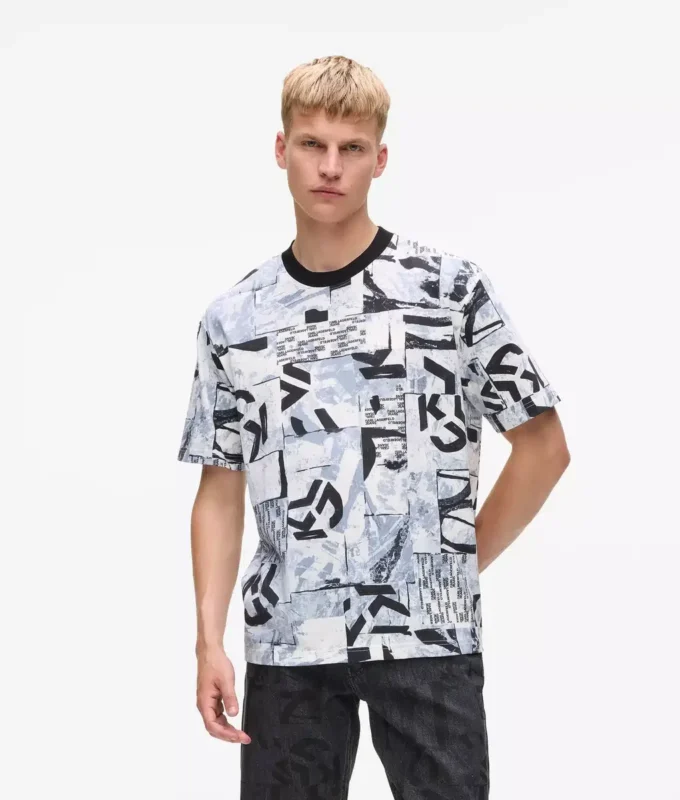 Camiseta Monogram relajada con estampado integral Camiseta Monogram relajada con estampado integral