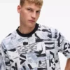 Camiseta Monogram relajada con estampado integral Camiseta Monogram relajada con estampado integral