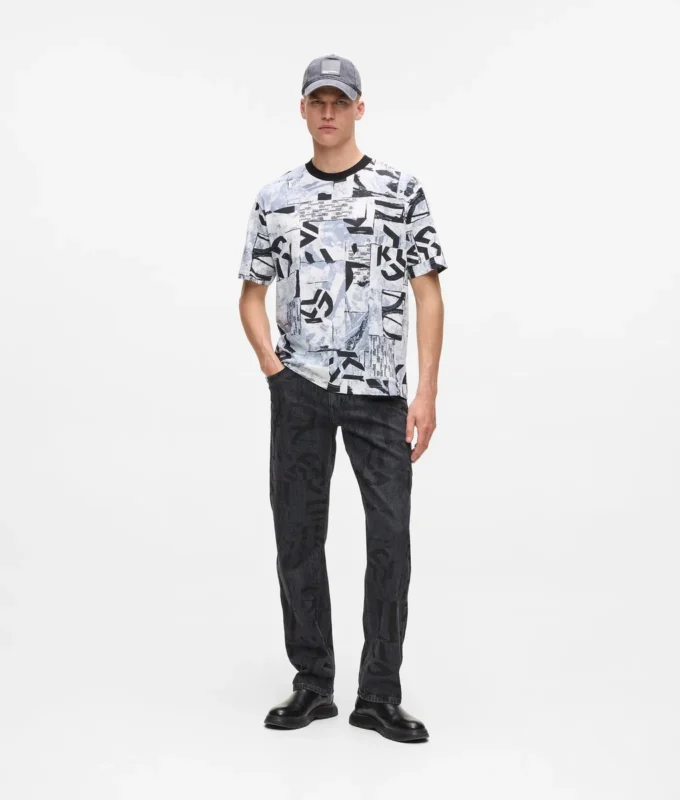 Camiseta Monogram relajada con estampado integral Camiseta Monogram relajada con estampado integral