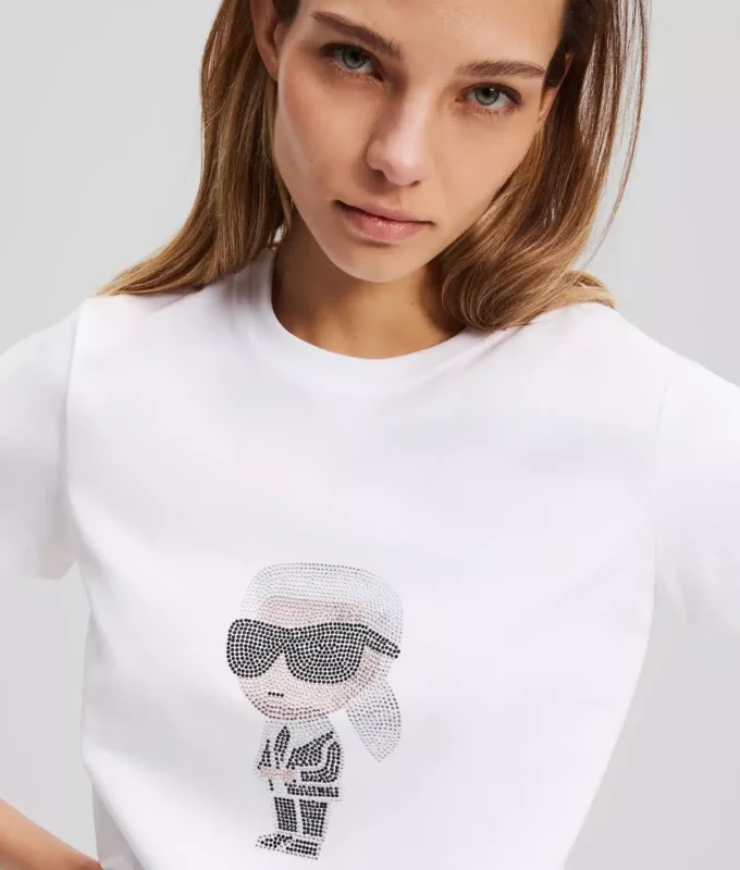 CAMISETA RHINESTONE IKON KARL CAMISETA RHINESTONE IKON KARL