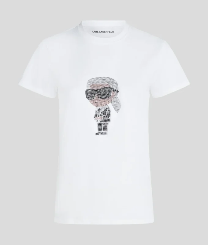 CAMISETA RHINESTONE IKON KARL CAMISETA RHINESTONE IKON KARL