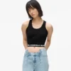 Camiseta sin mangas con cinta con logotipo Camiseta sin mangas con cinta con logotipo