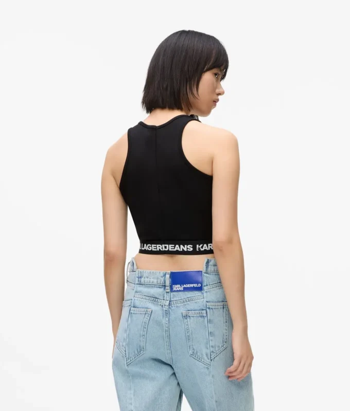 Camiseta sin mangas con cinta con logotipo Camiseta sin mangas con cinta con logotipo