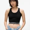 Camiseta sin mangas con cinta con logotipo Camiseta sin mangas con cinta con logotipo