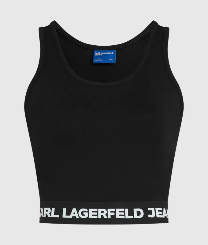 Camiseta sin mangas con cinta con logotipo Camiseta sin mangas con cinta con logotipo