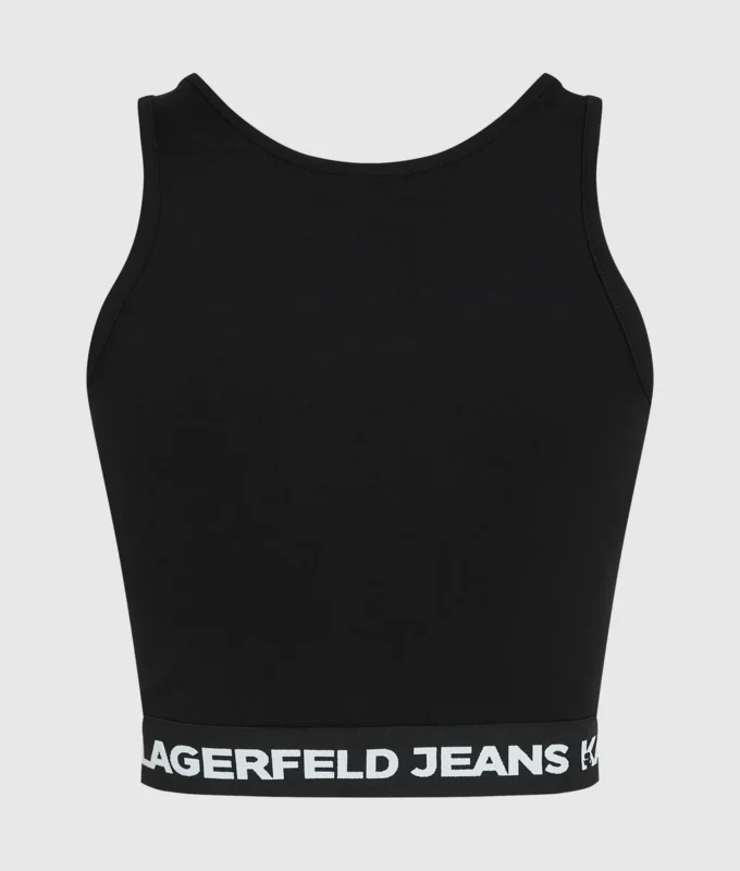 Camiseta sin mangas con cinta con logotipo Camiseta sin mangas con cinta con logotipo