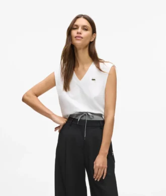 Camiseta sin mangas con cuello en V Ikon