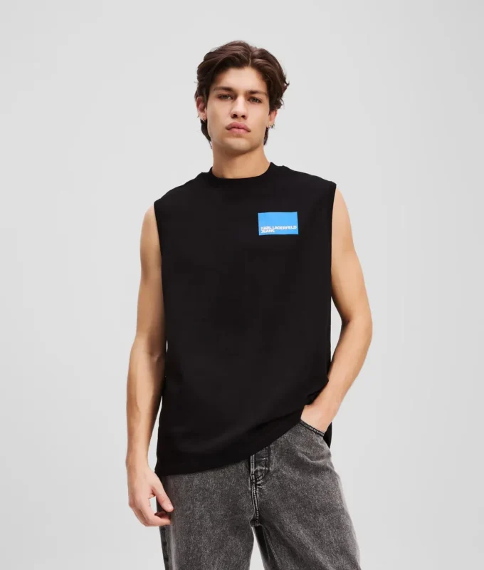 CAMISETA SIN MANGAS CON LOGOTIPO BOX CAMISETA SIN MANGAS CON LOGOTIPO BOX