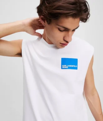 CAMISETA SIN MANGAS CON LOGOTIPO BOX