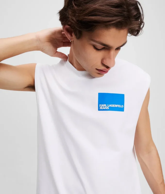 CAMISETA SIN MANGAS CON LOGOTIPO BOX CAMISETA SIN MANGAS CON LOGOTIPO BOX
