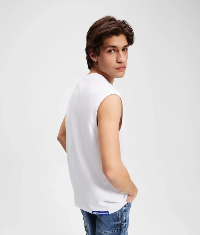 CAMISETA SIN MANGAS CON LOGOTIPO BOX CAMISETA SIN MANGAS CON LOGOTIPO BOX