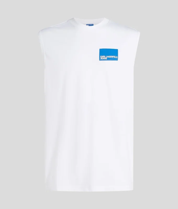 CAMISETA SIN MANGAS CON LOGOTIPO BOX CAMISETA SIN MANGAS CON LOGOTIPO BOX