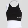 CAMISETA SIN MANGAS CON RIBETE EN CAPAS CAMISETA SIN MANGAS CON RIBETE EN CAPAS