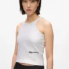 Camiseta sin mangas con ribete recubierto Camiseta sin mangas con ribete recubierto