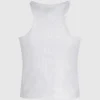 Camiseta sin mangas con ribete recubierto Camiseta sin mangas con ribete recubierto