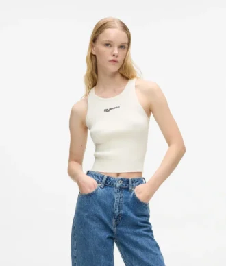 Camiseta sin mangas de punto