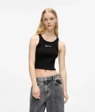 Camiseta sin mangas de punto