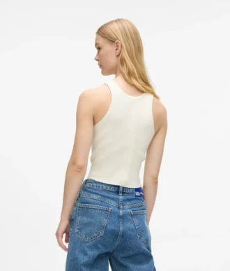 Camiseta sin mangas de punto