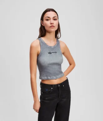 CAMISETA SIN MANGAS DE PUNTO RIB