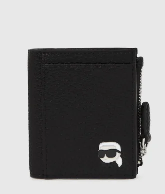 Cartera pequeña con doble pliegue Ikon Pebble