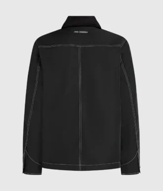 Cazadora bomber con costuras en contraste