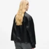Cazadora bomber de piel sintética Cazadora bomber de piel sintética