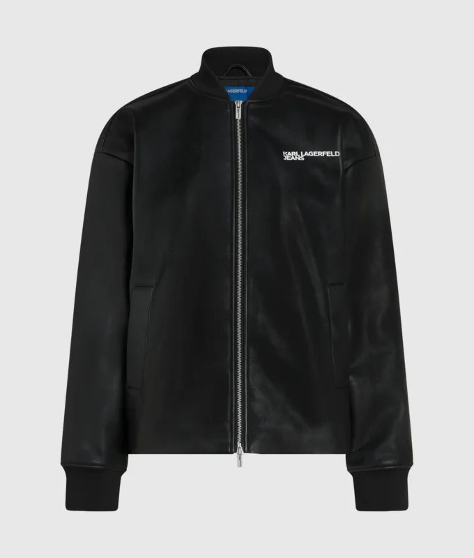 Cazadora bomber de piel sintética Cazadora bomber de piel sintética