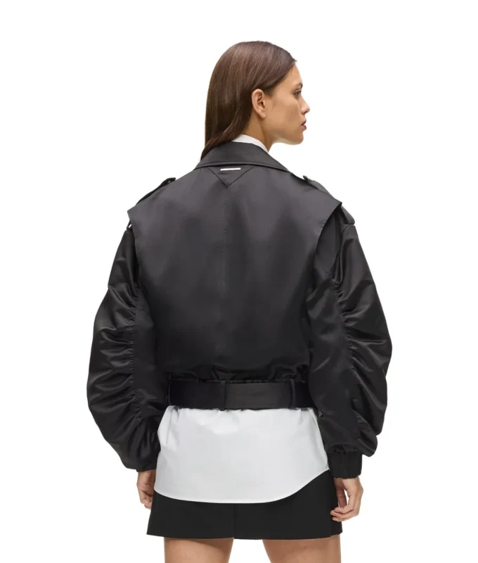 Cazadora bomber de satén Cazadora bomber de satén